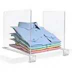 Front. Sorbus - Sorbus 4 Pack Acrylic Shelf Dividers for Shelves, Great Organizer for Clothes, Linens, Purse Separators - Clear.