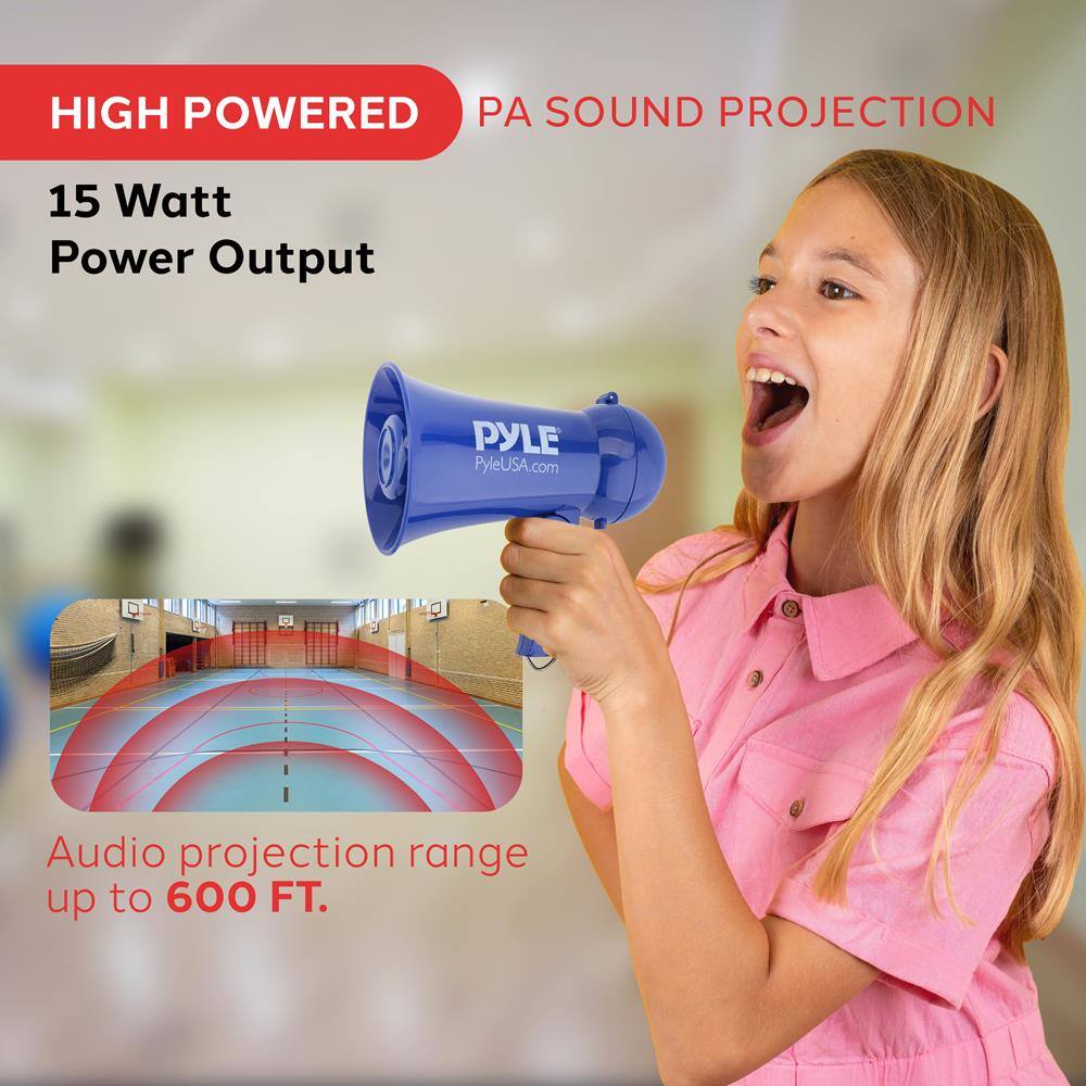 HIGH POWERED PA SOUND PROJECTION

15 Watt Power Output

Audio projection range up to 600 FT.