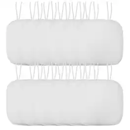 Sweet Home Collection - Honeycomb Memory Foam Non-Slip 16" x 16" Chair Cushion Pad with Ties, 12-Pack - White