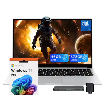 Intel Core 7, Microsoft Windows 11 Pro, 16GB RAM, 672GB Storage, Samsung