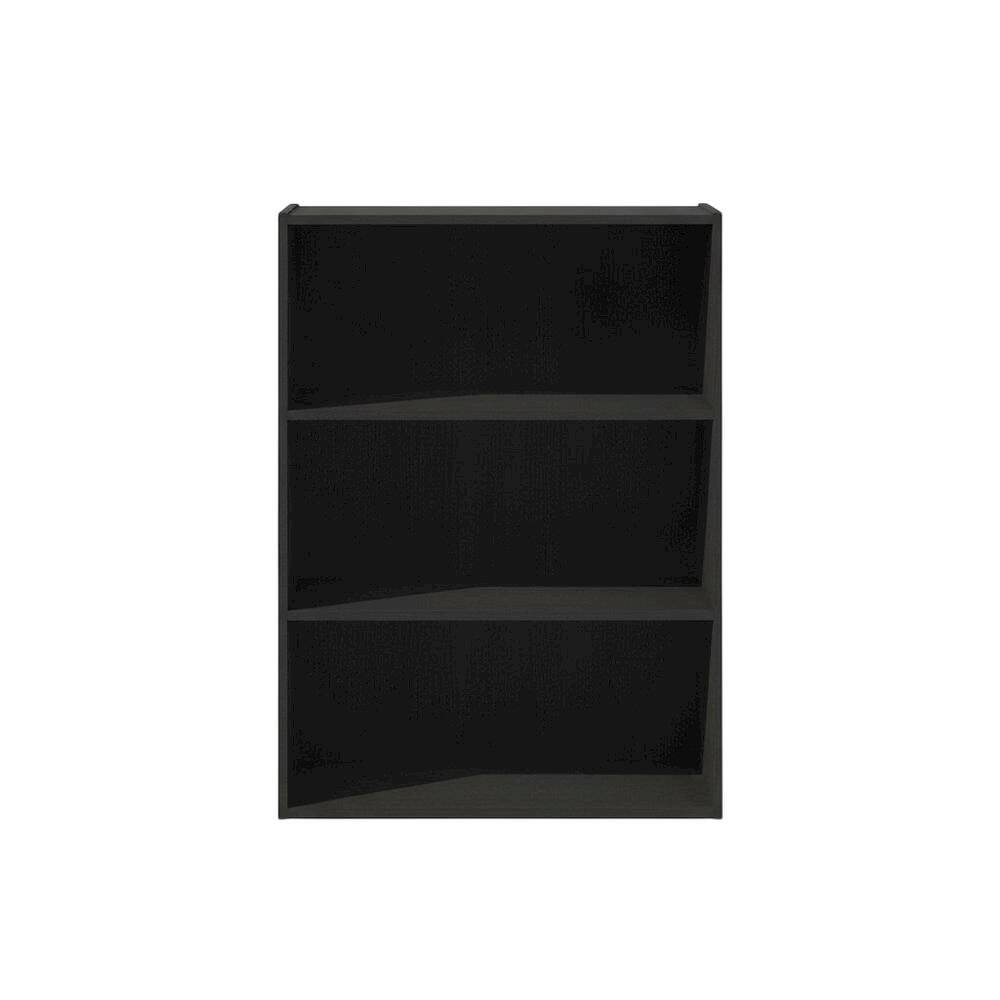 Back. FurniFact - Engineered Wood bookcase with sleek design for versatile storage - Americano.