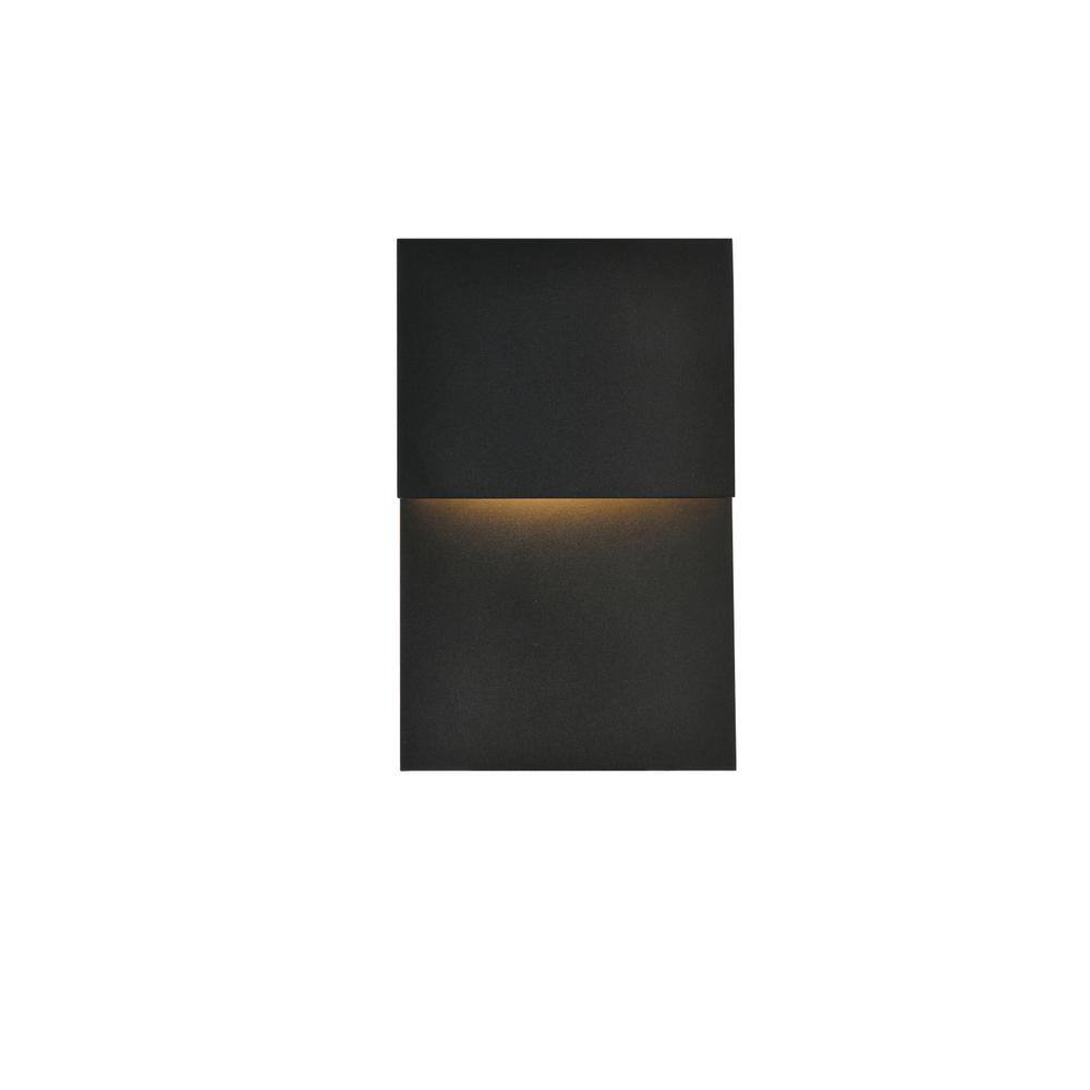 Angle. Living District - Raine Integrated LED wall sconce in black - Black.