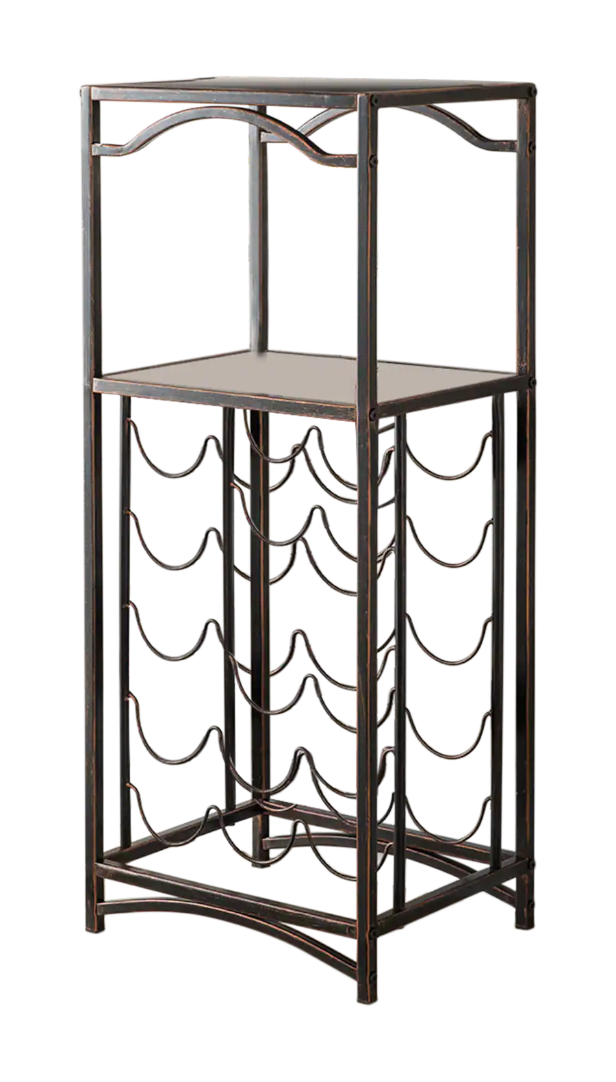Kings Brand Furniture Metal 15 Bottle Wine Rack Storage Organizer ...