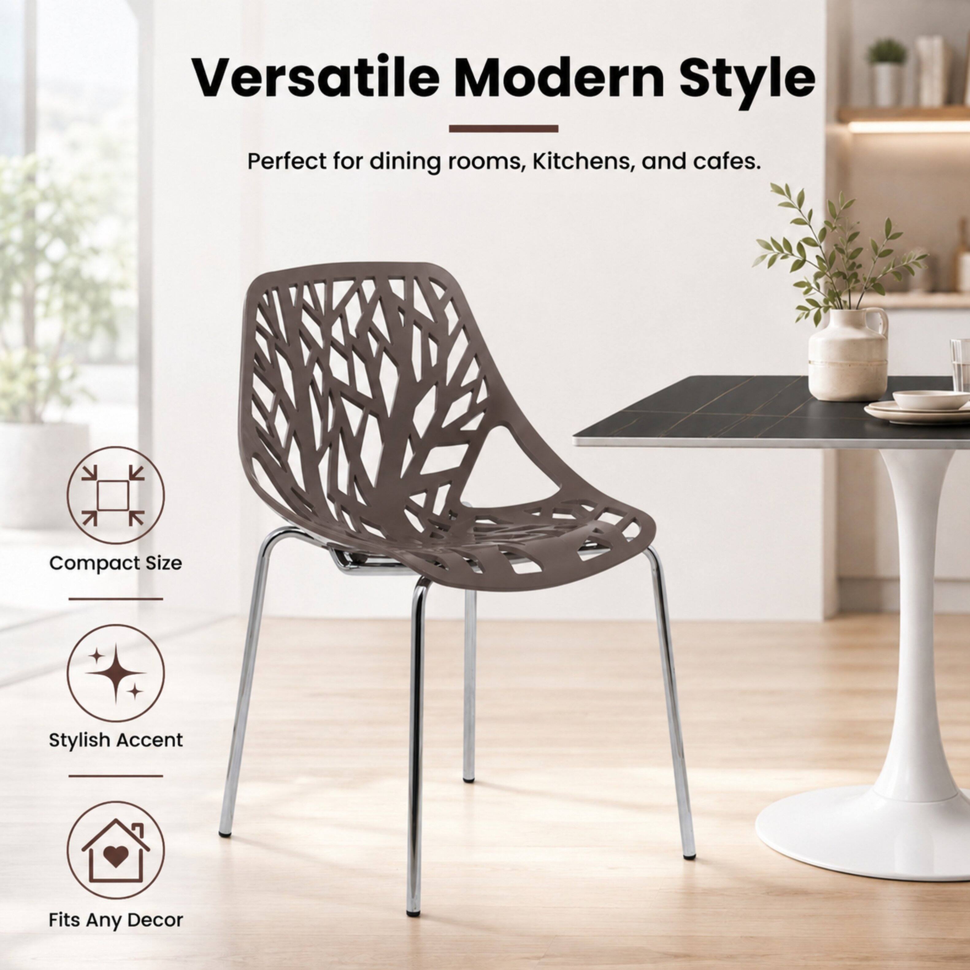 Versatile Modern Style  
Perfect for dining rooms, kitchens, and cafes.  

Compact Size  
Stylish Accent  
Fits Any Decor