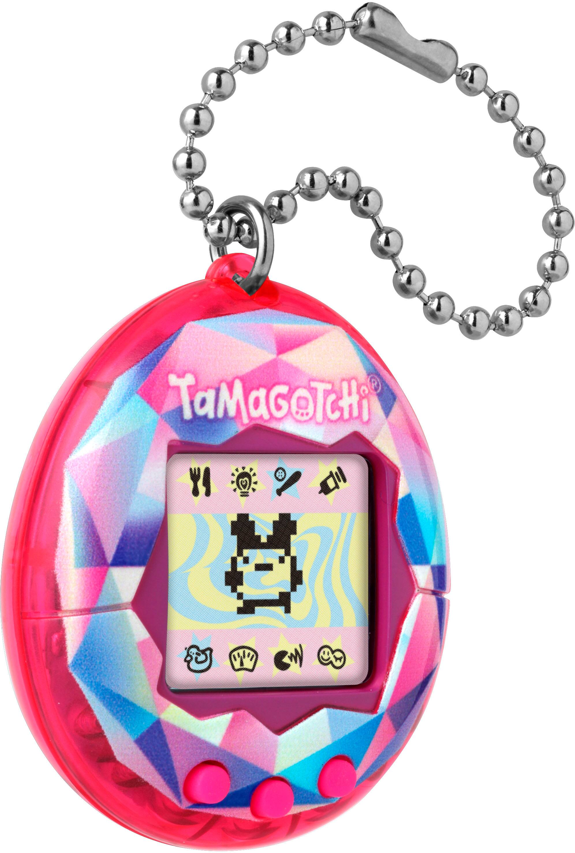 Angle. Bandai - 2.1" Original Tamagotchi - Pink Treasure Jewel.