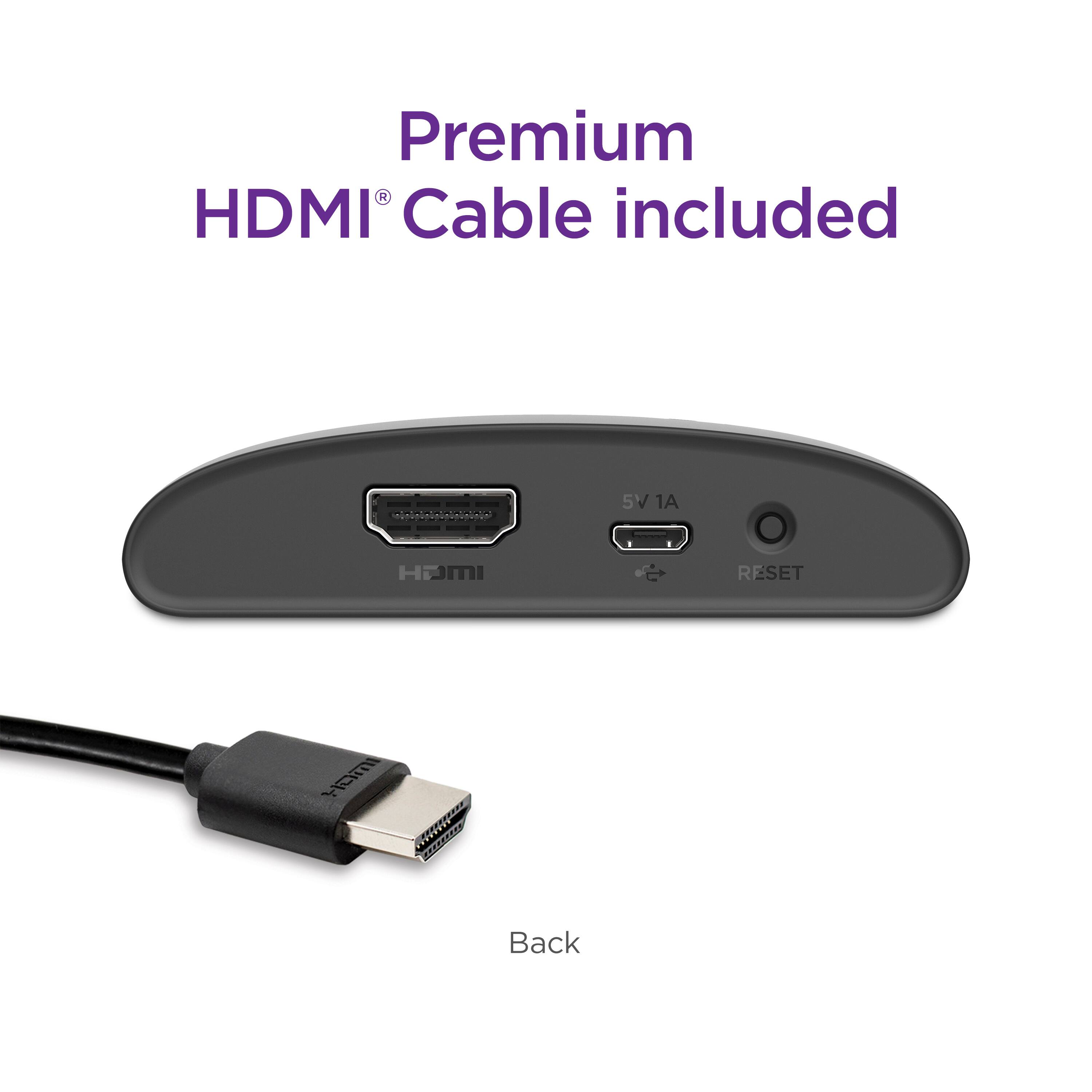 Premium HDMI Cable Included: 5V 1A HAMI RESET HOM SE R Back