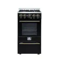 Forno Appliances - Lamazze 2.05 Cu. Ft. Freestanding Gas Range - Black - Front_Zoom