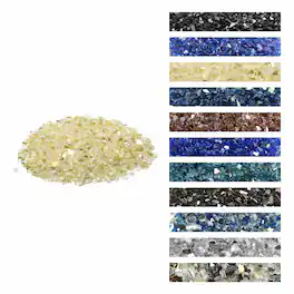 VEVOR - Fire Glass, 10 LBS / 4.5 KG High-Temperature Resistant Fireplace Rocks, 1/2-Inch / 12.7 mm Reflective & Smokeless - Gold