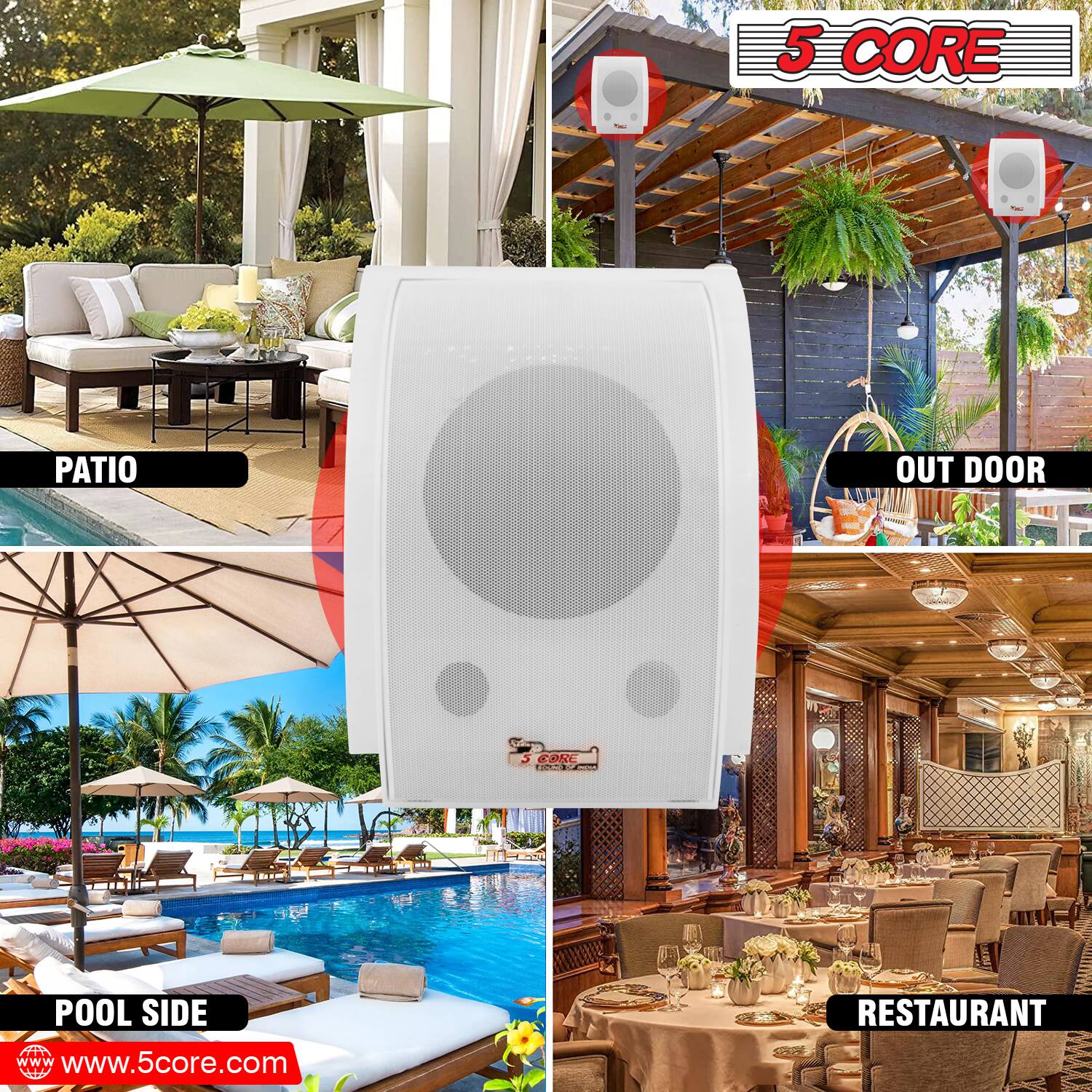 5 CORE PATIO OUTDOOR POOL SIDE www.5core.com RESTAURANT