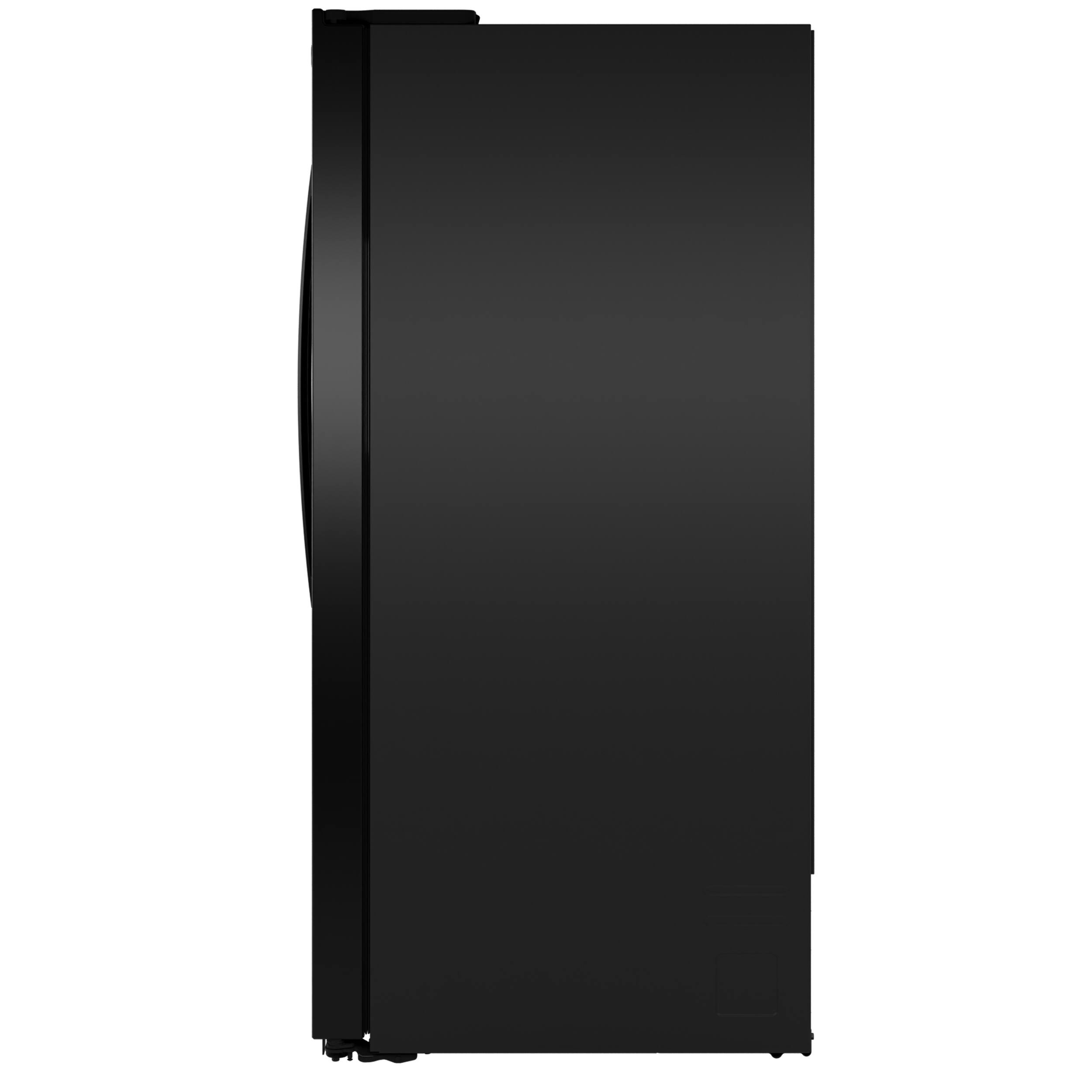 Alt View 33. GE - 36 in. Wide 27.9 Cu. Ft. Side-By-Side Refrigerator with Extra Tall Dispenser and In-Door Icemaker - Black.