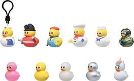 Monogram - Yellow Ducks - 3D Foam Bag Clip - 24pc Blind Bag PDQ - COLLECTIBLES - Multi-Colored