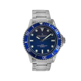 Peugeot - Men's 40mm Sport Bezel Stainless Steel Bracelet Watch - Blue