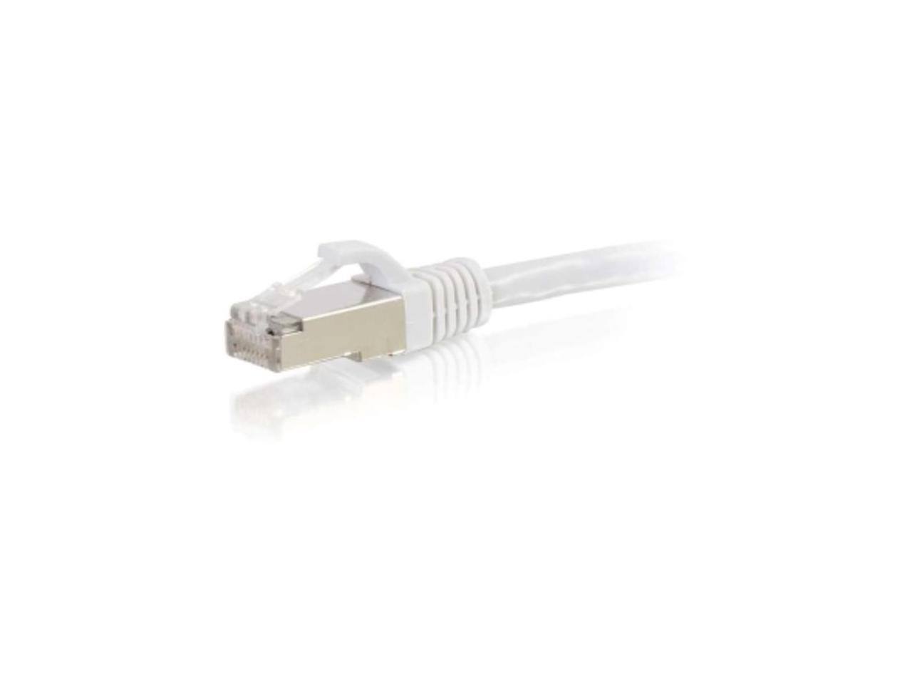 Alt View 3. Cables to Go - C2G 00927 Cat6 Cable - Snagless Shielded Ethernet Network Patch Cable, White (20 Feet, 6.09 Meters).