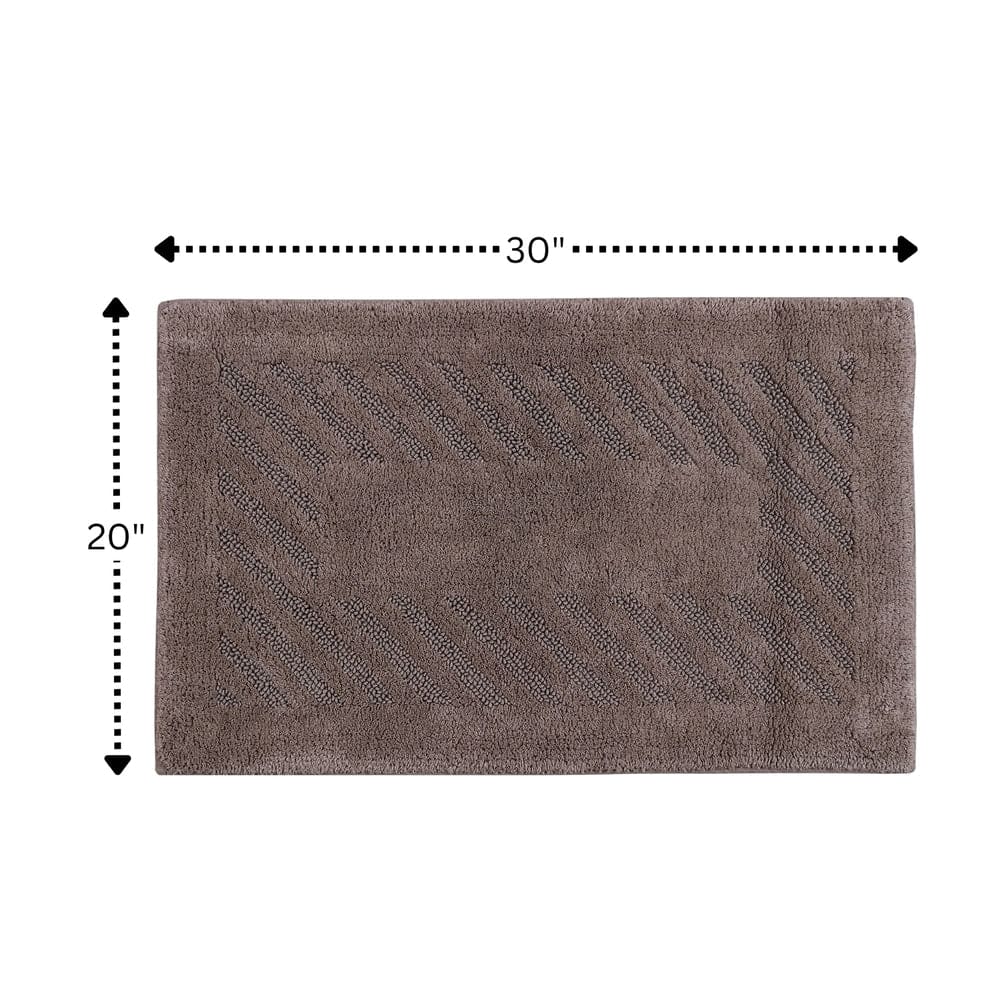 Knightsbridge Diagonal Racetrack Reversible Bath Rug - Thumbnail 3