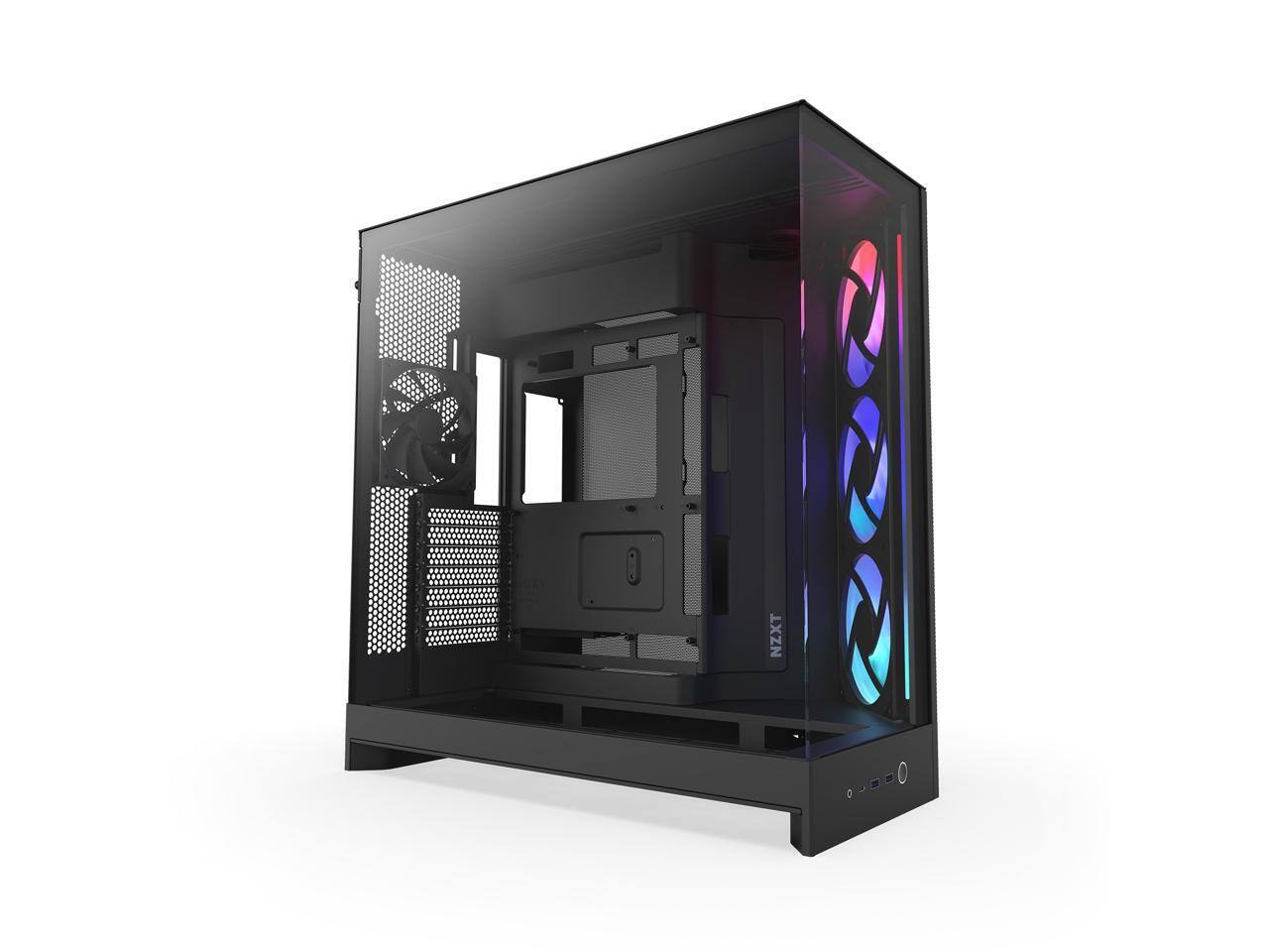 Alt View 4. NZXT - NZXT CM-H92FB-R1 Black tinted tempered glass Mid-Tower Case (Computer Cases - ATX Form) - Black.