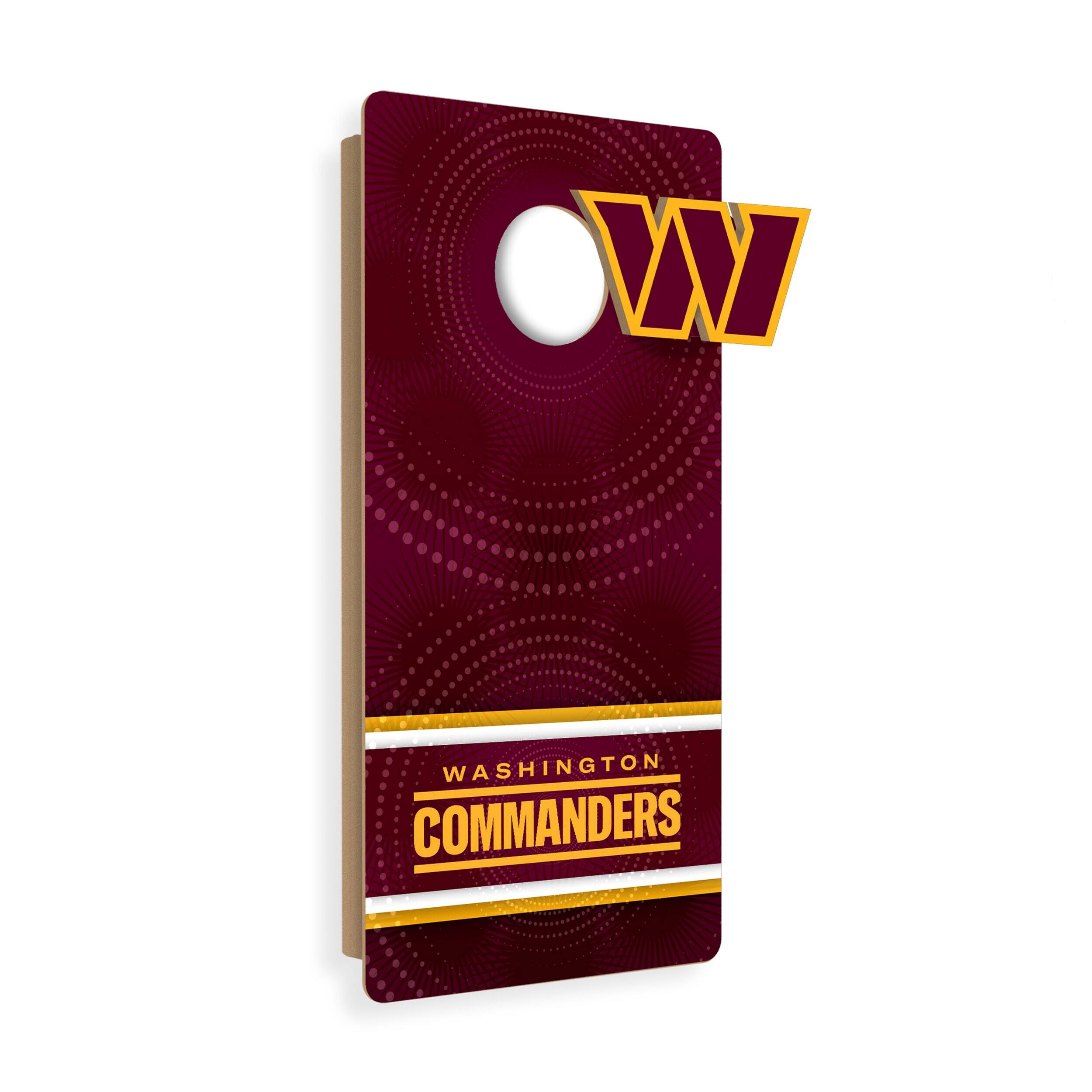 Washington Commanders Wall Hanging Cornhole Board