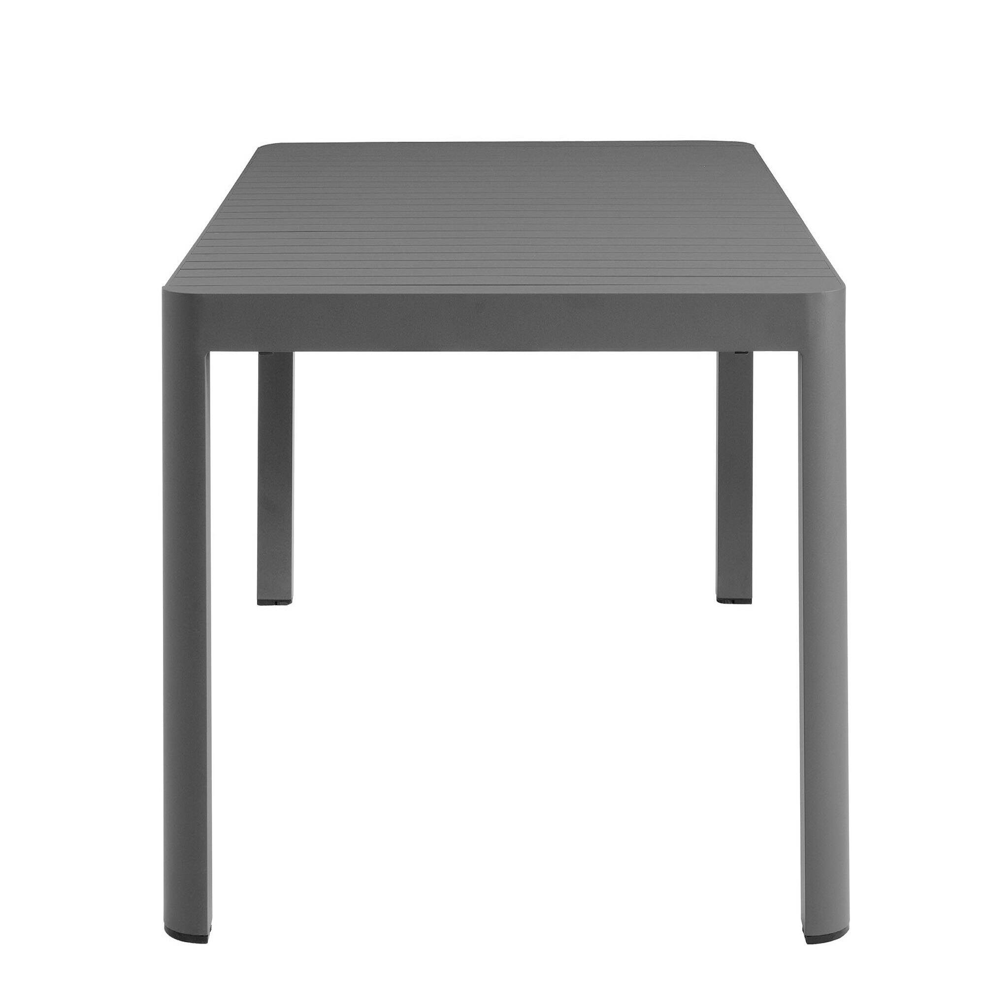 Alt View 2. Modway - Tahoe Outdoor Patio Aluminum Extendable Dining Table by Modway - Gray.