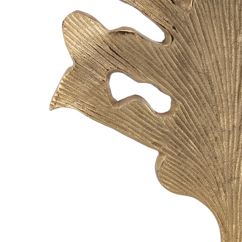 Alt View 5. Luckbyte - D13x22.2" Gold White Table Lamp Leaf Design Lamp Shade Assembly Required.