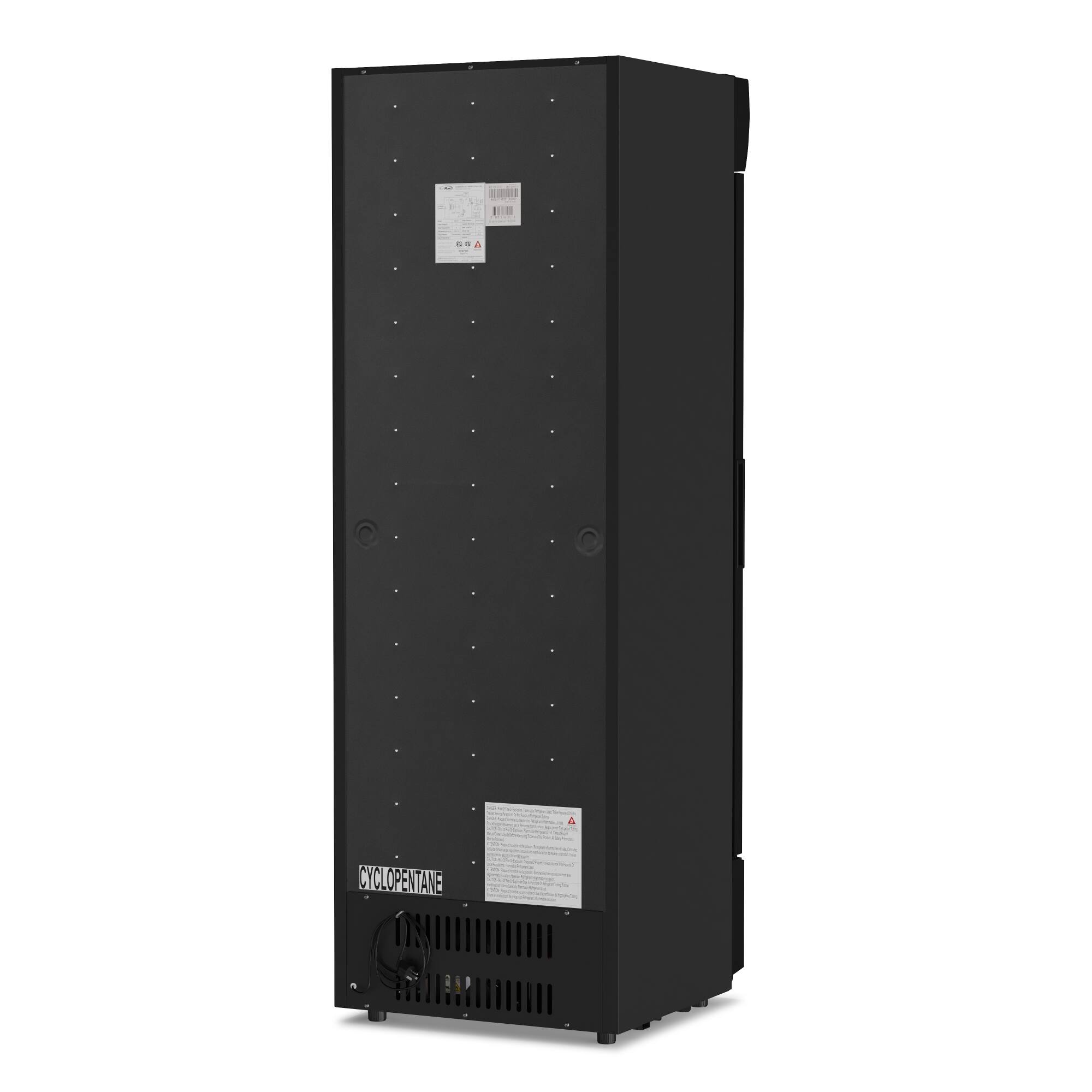 Alt View 8. Koolmore - 24 in. One-Door Merchandiser Refrigerator - 12 Cu. Ft. MDR-1GD-12C - Black.