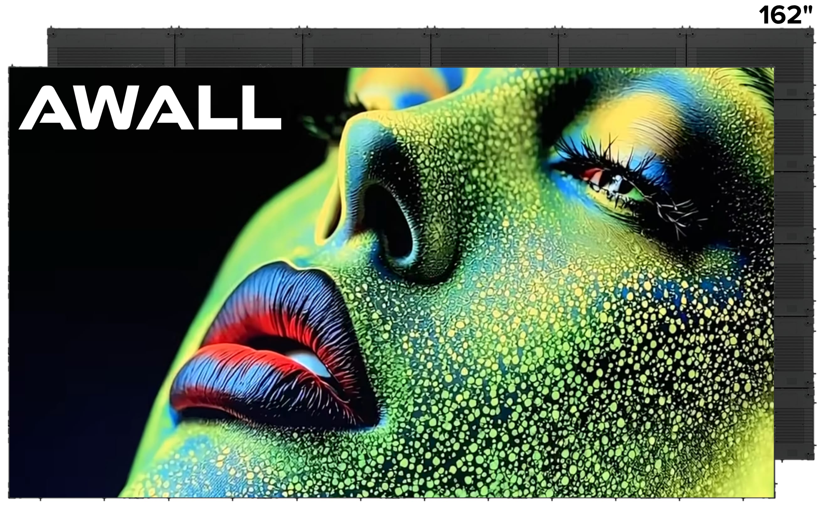 AWALL - 162" CoB MicroLED TV C series 1.2 Pixel Pitch 16:9 External Processor