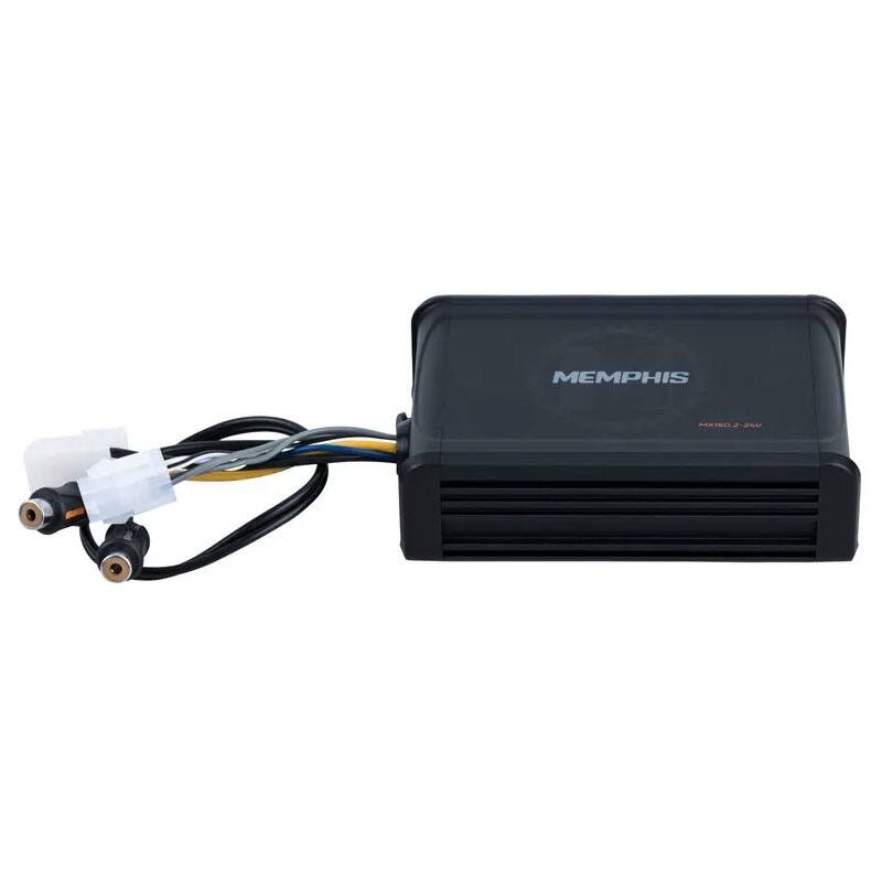 Alt View 1. Memphis Car Audio - Memphis MX150.2-24V 150W 24V Charging System 2 Channel Powersport Amplifier - Black/Gray.