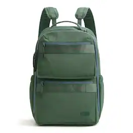 Bagsmart - Moss 22L Backpack, 180° Full-Opening Work & Commute Daypack with 15.6" Laptop Sleeve for Daily Use - Fern Green