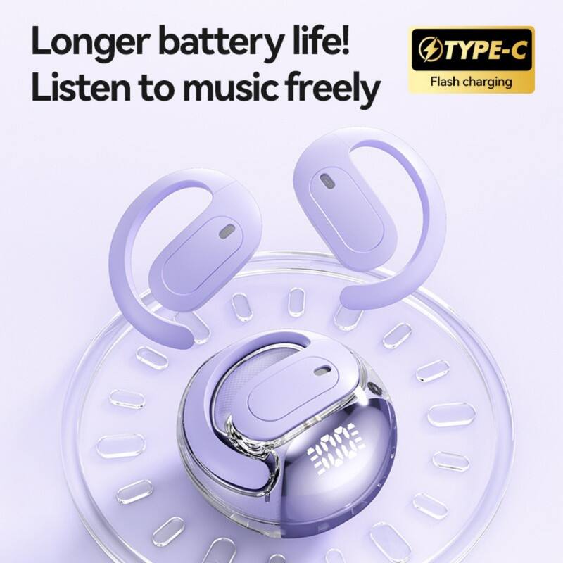 Longer battery life! Listen to music freely

TYPE-C
Flash charging