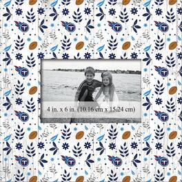 Fan Creations - Tennessee Titans 10'' x 10'' Floral Pattern Frame - Multicolor