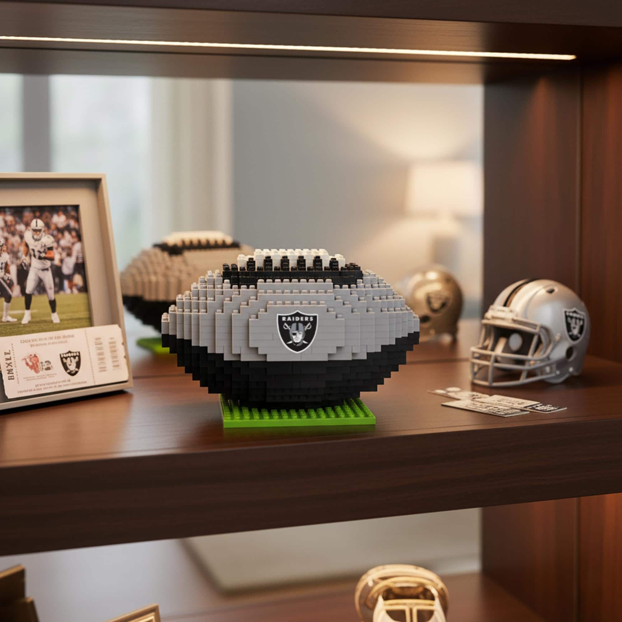 Forever Collectibles Las Vegas Raiders NFL BRXLZ Football 704