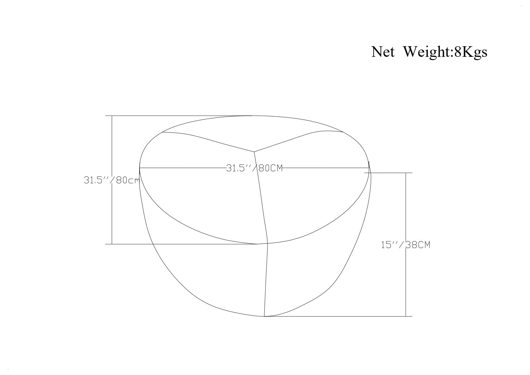 Net Weight: 8 Kgs

31.5" / 80 cm

15" / 38 cm