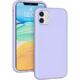 Entronix - Liquid Silicone Case for iPhone 11 - Soft Touch, Slim & Stylish - Purple