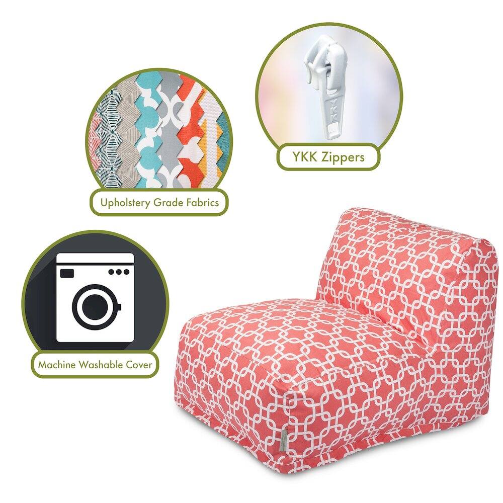 - Upholstery Grade Fabrics
- YKK Zippers
- Machine Washable Cover