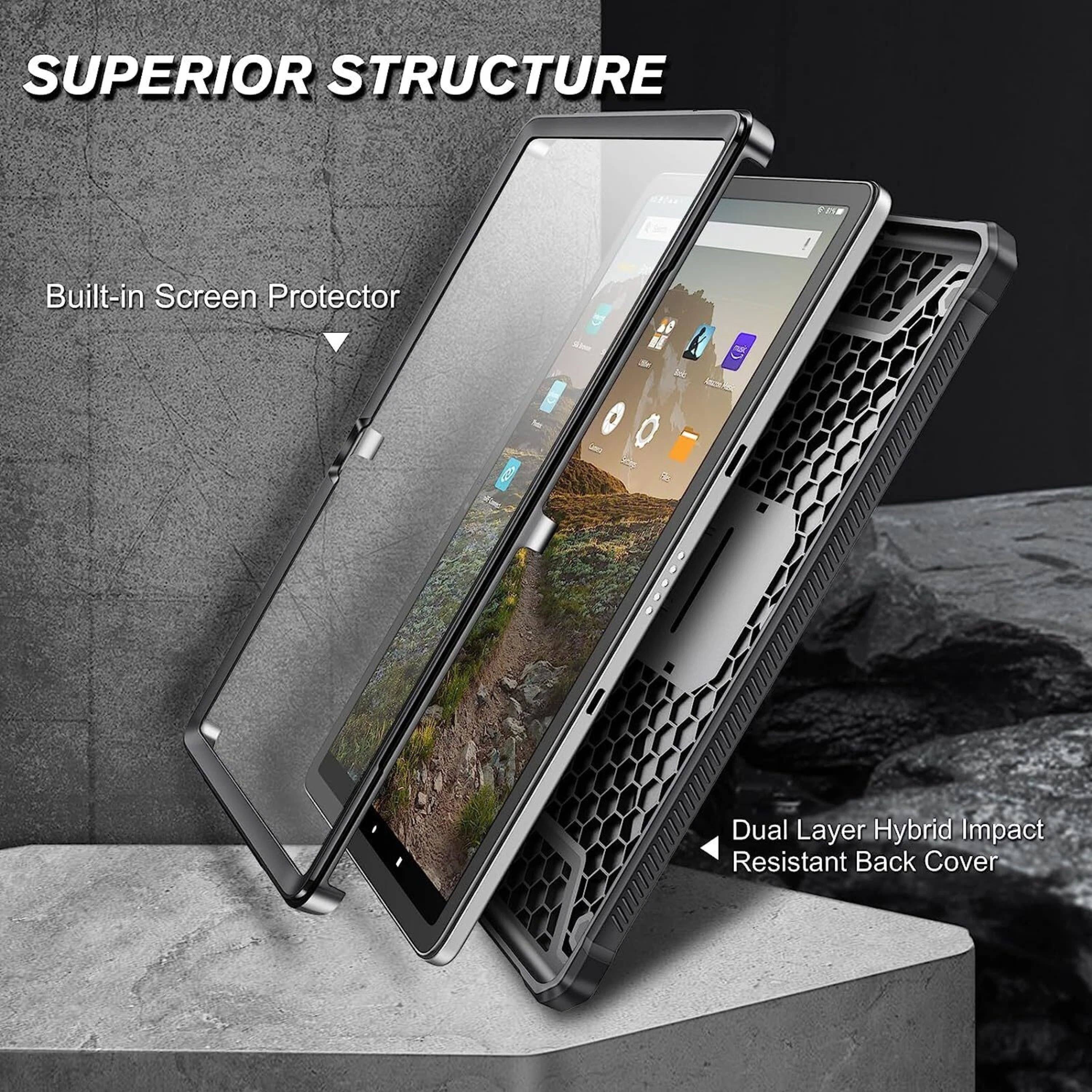 SUPERIOR STRUCTURE  
Built-in Screen Protector  
Dual Layer Hybrid Impact Resistant Back Cover