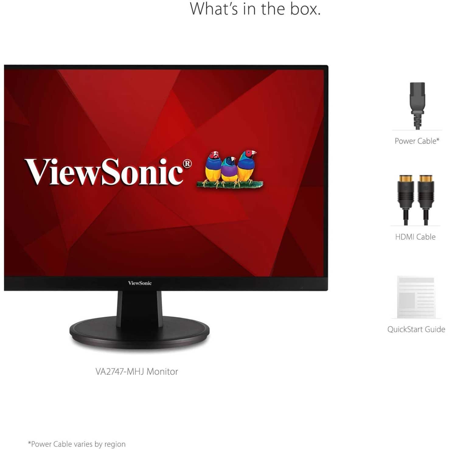 Alt View 28. ViewSonic - VA2747-MHJ 27" LCD FHD Monitor (VGA, HDMI) - Black.