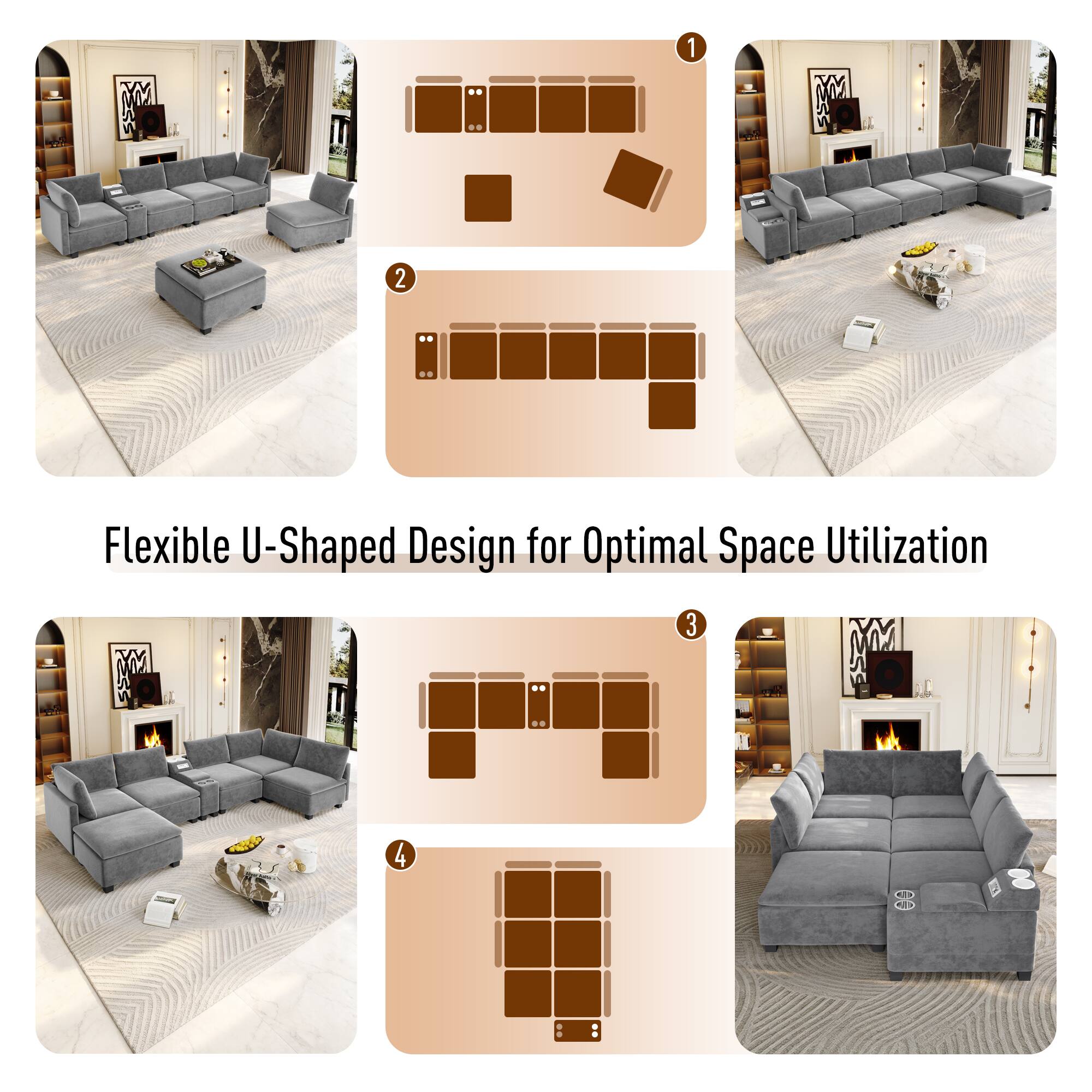 Flexible U-Shaped Design for Optimal Space Utilization
