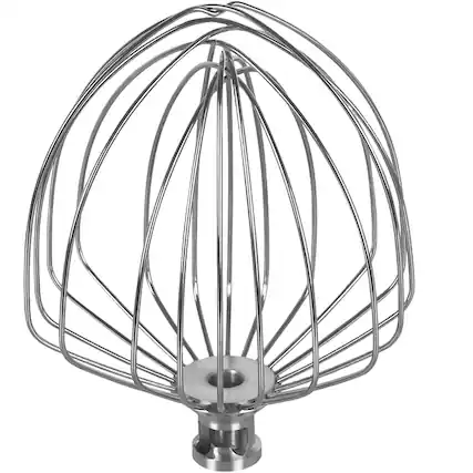 Front. RTMB - Stainless Steel 11-Wire Whisk Attachment for KitchenAid 7QT Mixer - Silver.
