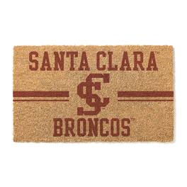 Jardine - Santa Clara Broncos 18" x 30" Team Logo Doormat - Brown