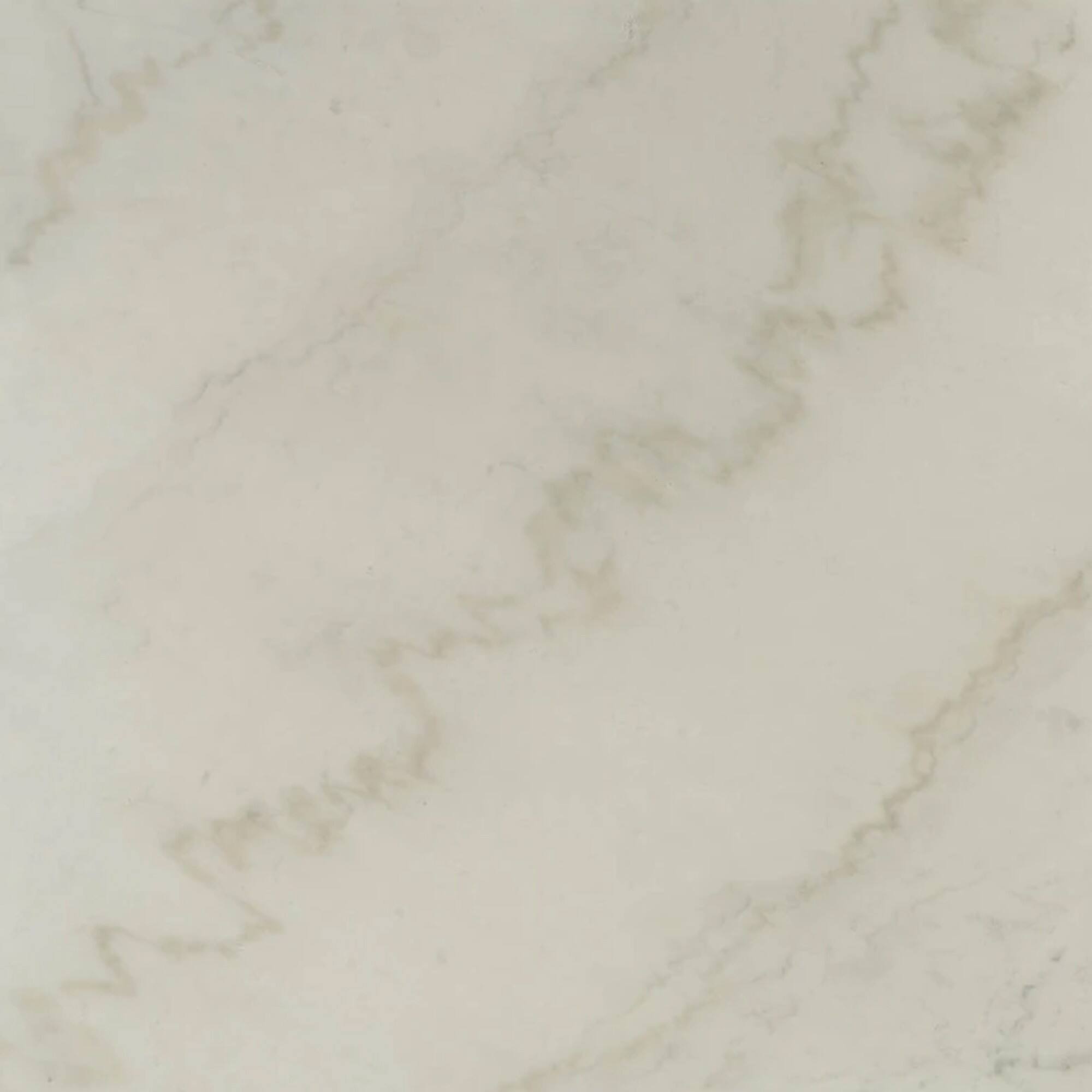 Alt View 2. Manhattan Lane - Marble Top End Table with Hairpin Style Metal Legs - White, Black.