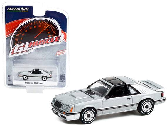 GREENLIGHT
COLLECTIBLES
GL MUSCLE
SERIES 26
SERIE 26
1982 FORD MUSTANG GT
LIMITED EDITION
EDITION LIMITEE
14+
1:64