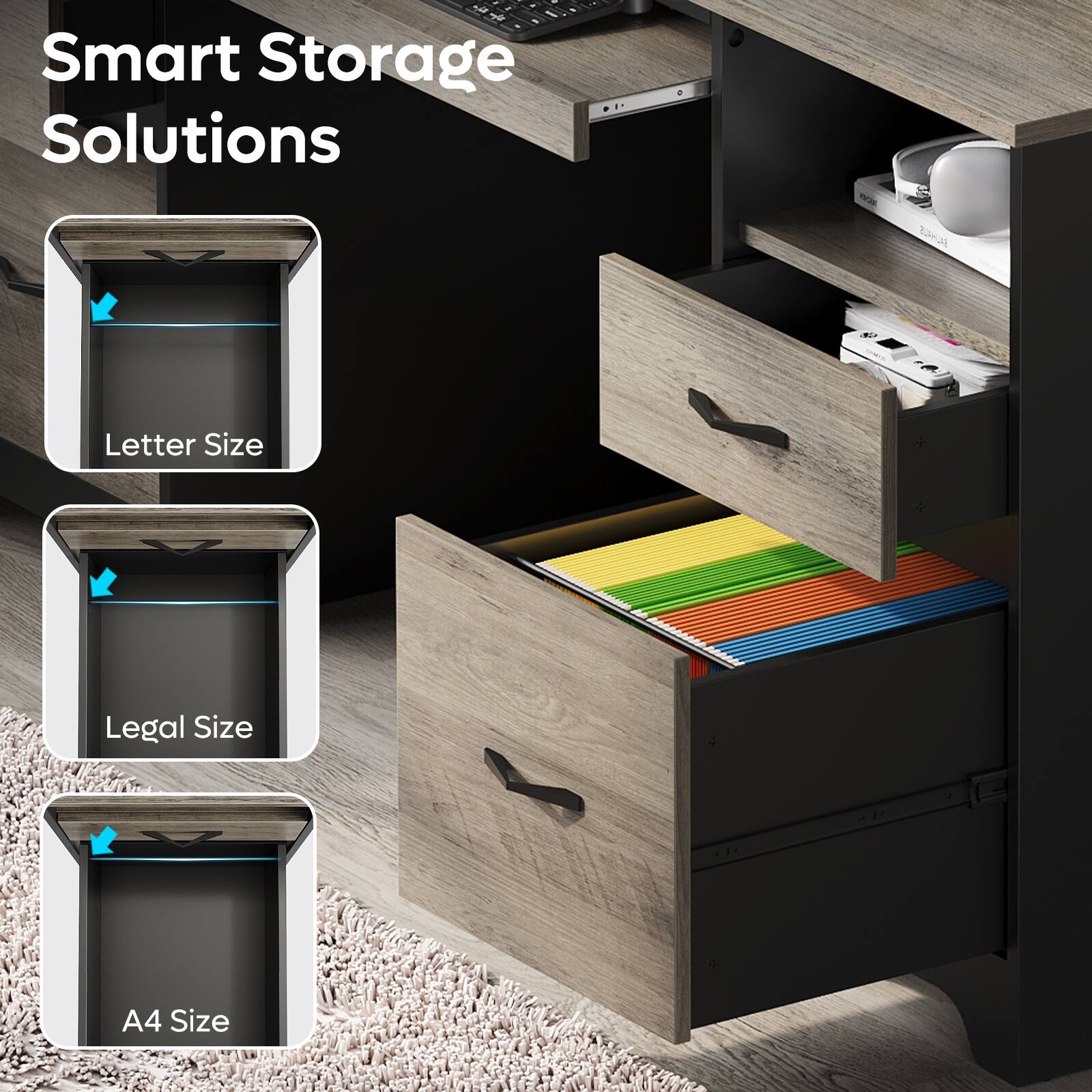 Smart Storage Solutions:

* Letter Size
* Legal Size
* A4 Size