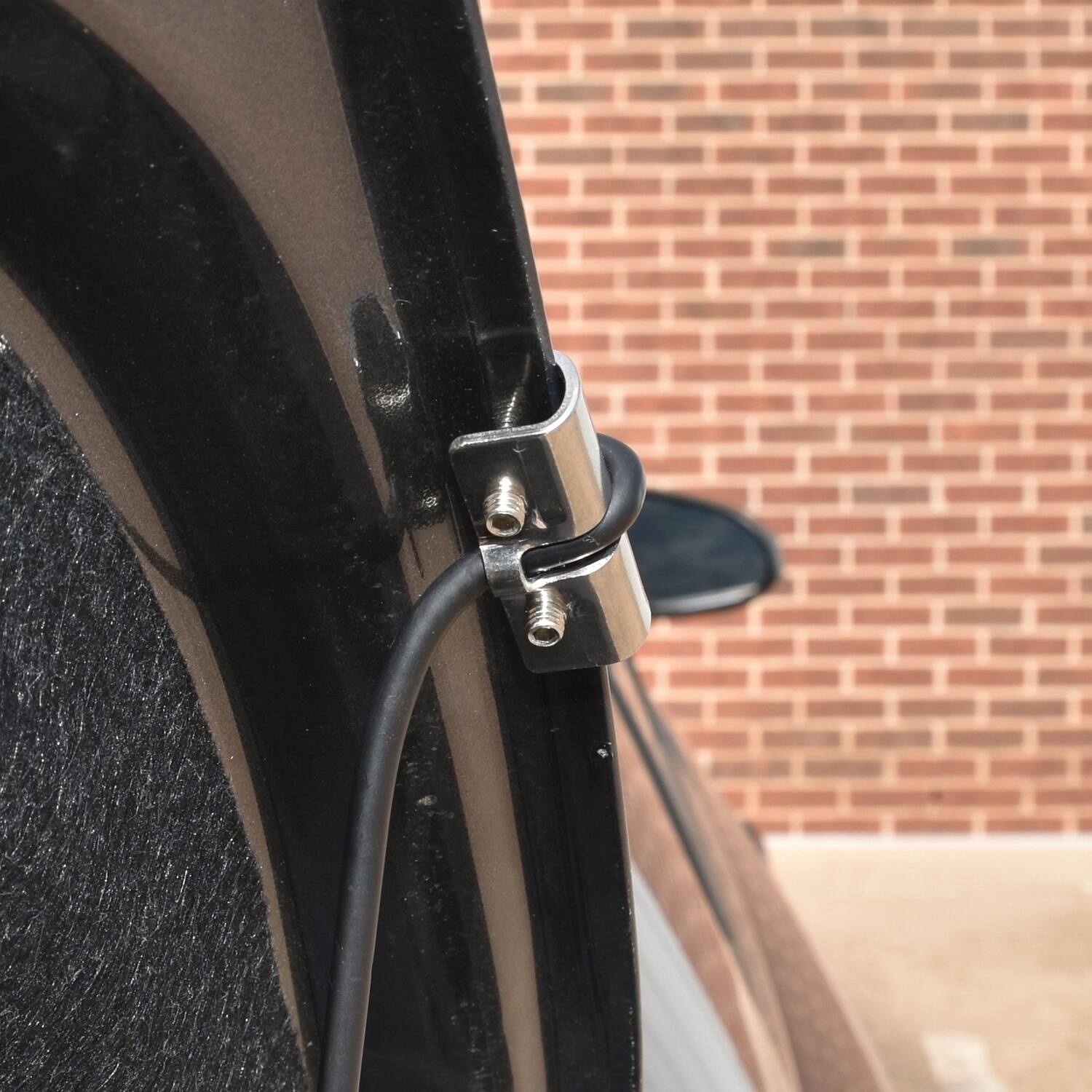 Angle. Browning - Adjustable NMO Trunk Mount with Preinstalled UHF PL-259 Connector, Fits up to 3/8" Surfaces, BR1020-UHF - Black.