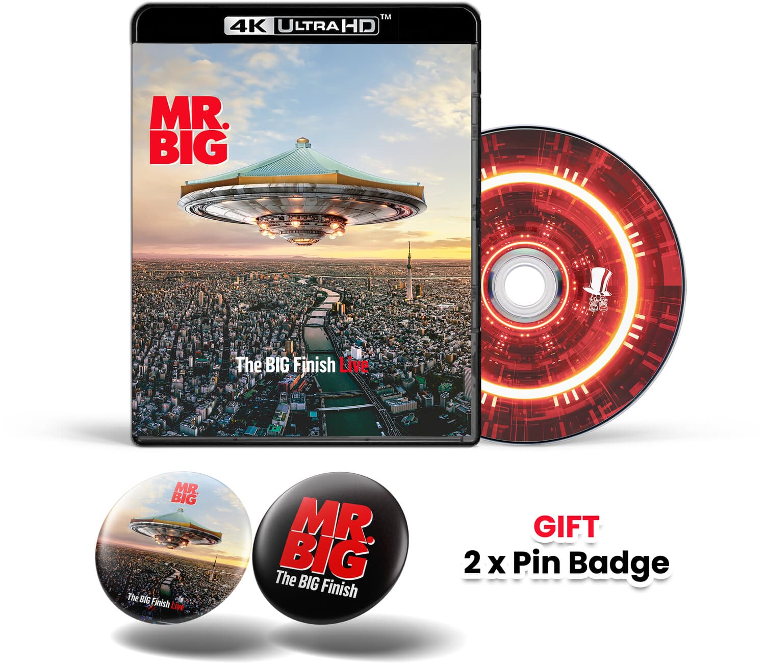 Mr. Big - Mr. Big- The BIG Finish Live - 4K 4K Blu-Ray + Gift "2x Button Badges"  - BLU-RAY
