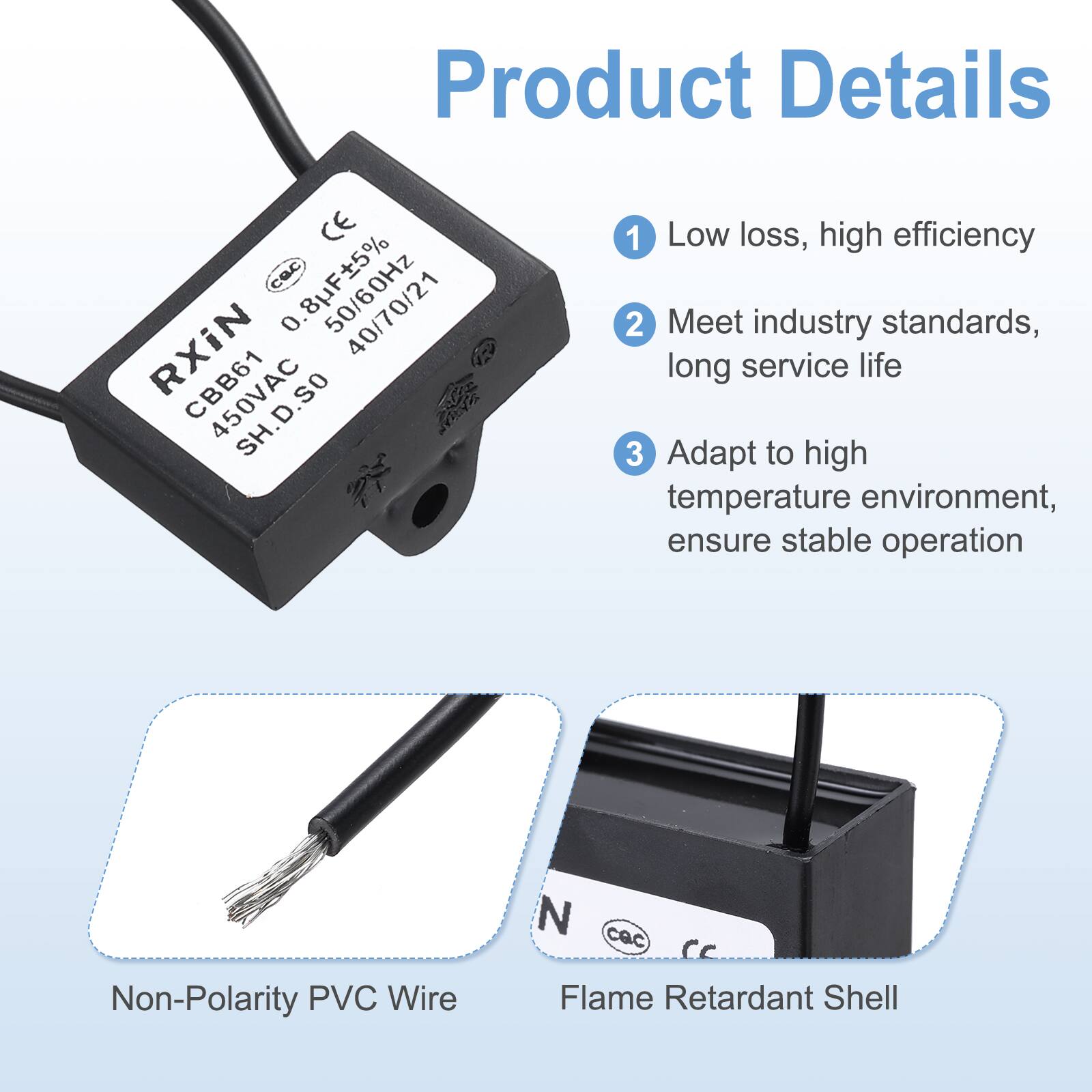 Product Details

1. Low loss, high efficiency
2. Meet industry standards, long service life
3. Adapt to high temperature environment, ensure stable operation

Non-Polarity PVC Wire

Flame Retardant Shell