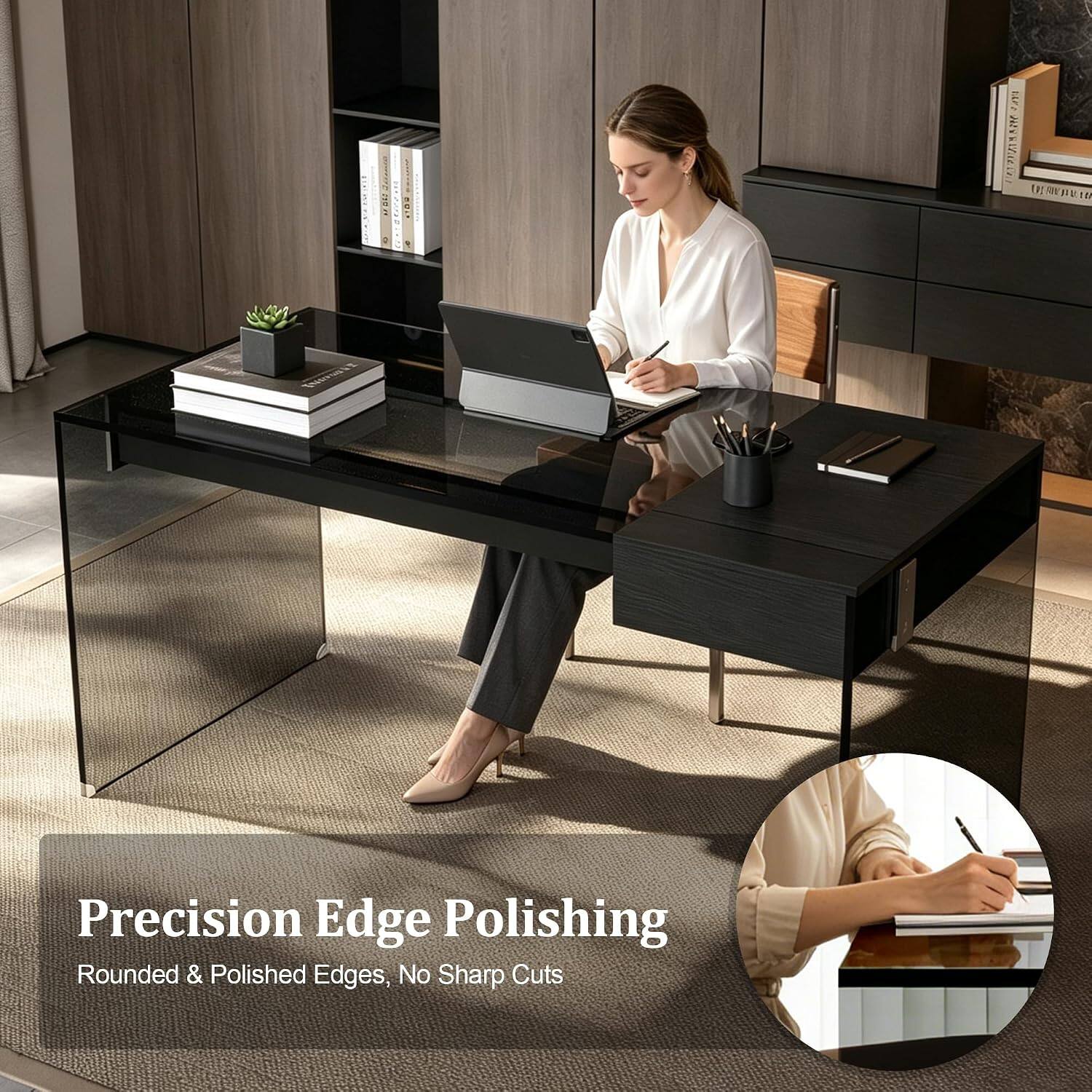 Precision Edge Polishing  
Rounded & Polished Edges, No Sharp Cuts