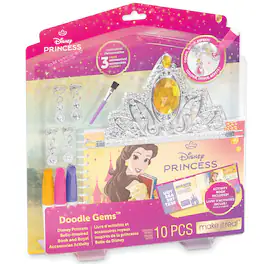 Make It Real - Make It Real: Doodle Gems - Disney Princess: Belle - Book & Royal Activity