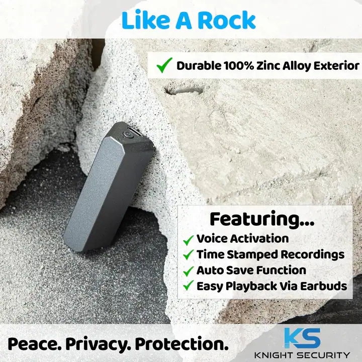 Snizer Sound Recoder Knight Security SNYPER LONGEST LASTING (28 Day Battery + 128GB / 1600 ...