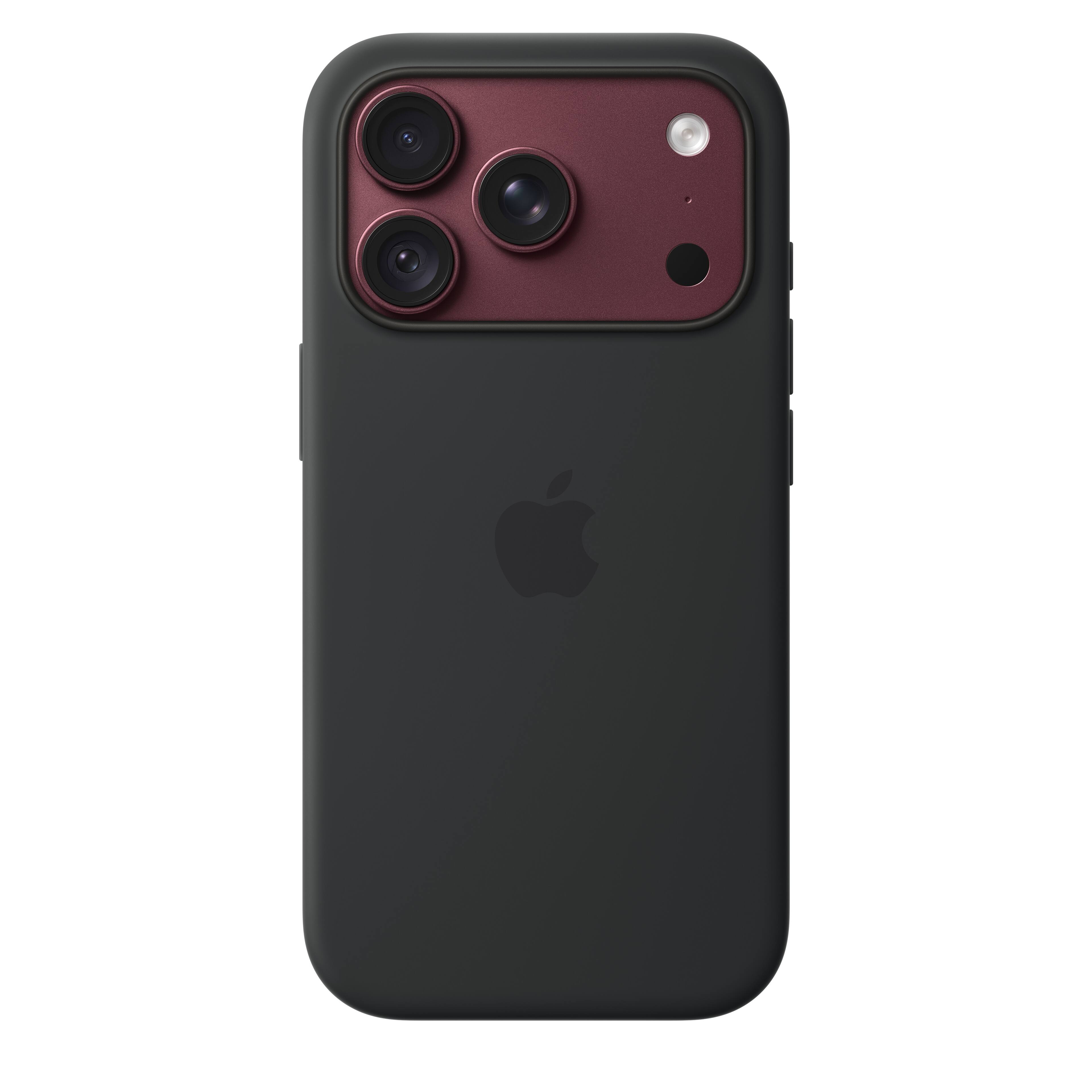 Alt View 1. Apple - iPhone 18 Pro Silicone Case with MagSafe - Black.