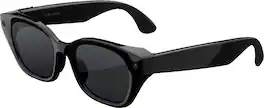 Meta - Glasses Capri, Smart Frame, AI Glasses with Camera - Grey Lenses - Classic Black