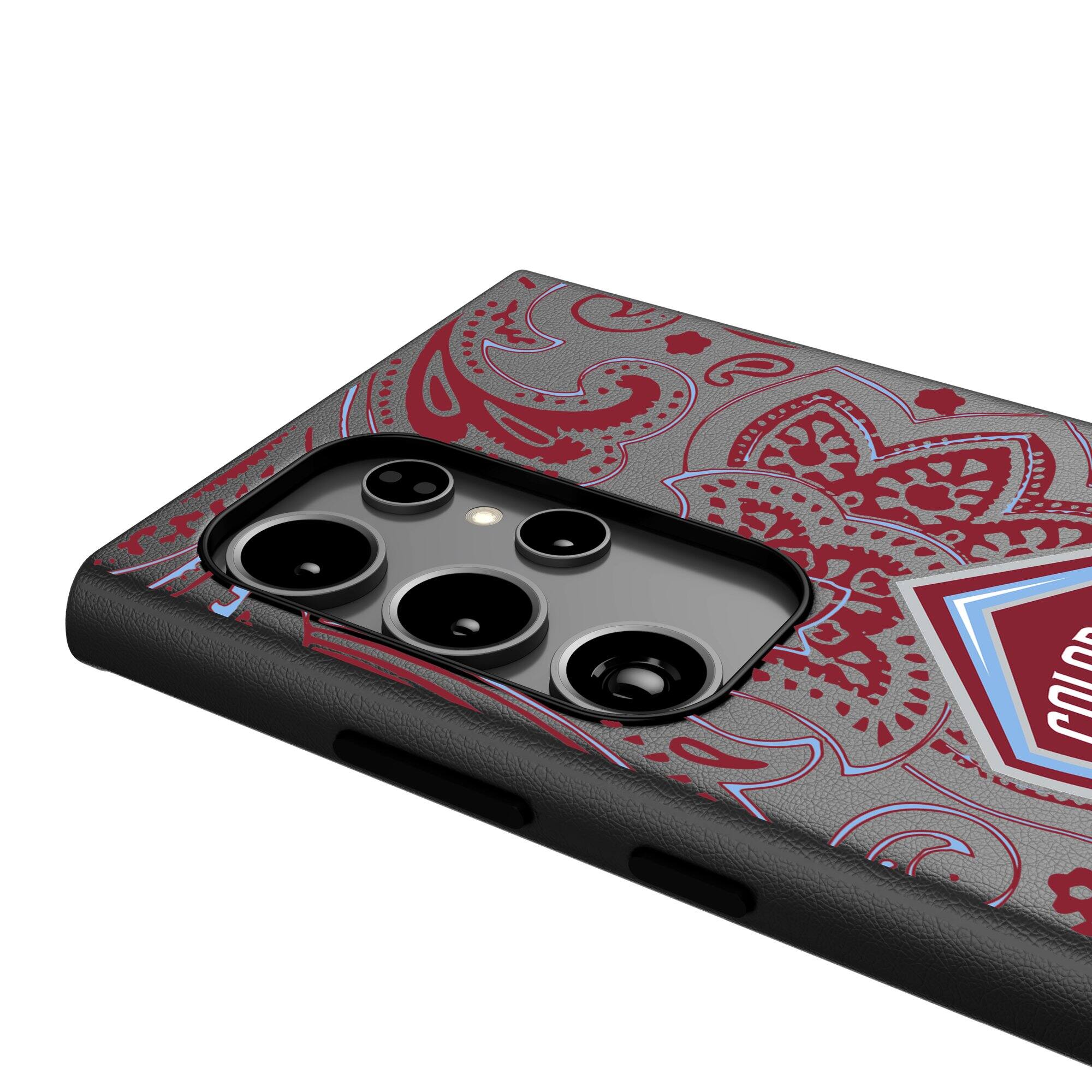 Alt View 3. Keyscaper - Black Colorado Rapids Galaxy Magnetic Bump Case - S24 - Black.