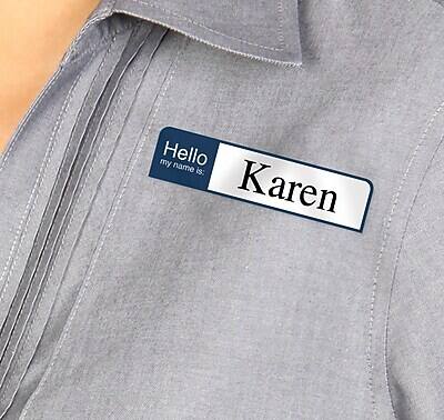 Hello  
My name is:  
Karen
